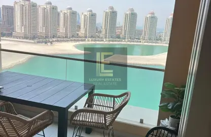 Apartment - 1 Bedroom - 2 Bathrooms for rent in Viva West - Viva Bahriyah - The Pearl Island - Doha