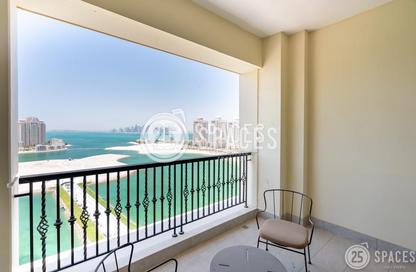 Apartment - Studio - 1 Bathroom for rent in Viva East - Viva Bahriyah - The Pearl Island - Doha