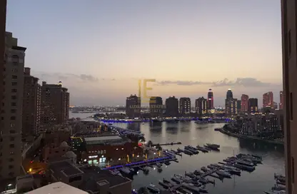 شقة - غرفة نوم - 2 حمامات للايجار في طريق بورتو الشرقي - بورتو أرابيا - جزيرة اللؤلؤة - الدوحة