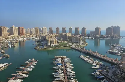 Apartment - 3 Bedrooms - 4 Bathrooms for rent in East Porto Drive - Porto Arabia - The Pearl Island - Doha