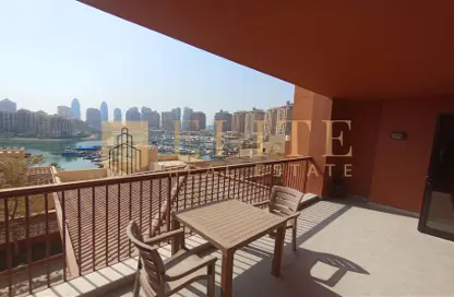 Apartment - 1 Bedroom - 2 Bathrooms for rent in East Porto Drive - Porto Arabia - The Pearl Island - Doha
