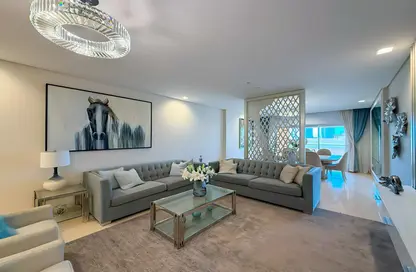 Apartment - 3 Bedrooms - 4 Bathrooms for rent in Al Mutahidah Tower - Viva Bahriyah - The Pearl Island - Doha