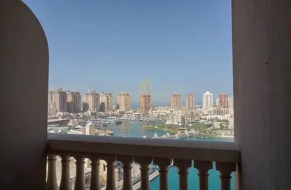 Apartment - 1 Bedroom - 2 Bathrooms for rent in Tower 1 - Porto Arabia - The Pearl Island - Doha