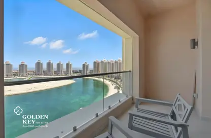 Apartment - 1 Bedroom - 1 Bathroom for rent in Viva West - Viva Bahriyah - The Pearl Island - Doha