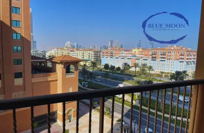 Apartment - 1 Bedroom - 2 Bathrooms for rent in West Porto Drive - Porto Arabia - The Pearl Island - Doha