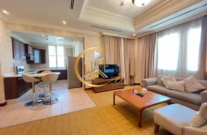 Apartment - 1 Bedroom - 2 Bathrooms for rent in Al Sadd Tourist Apartments - Al Sadd - Doha