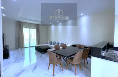 Living / Dining Room image for: Apartment - 1 Bedroom - 2 Bathrooms for rent in Milan - Fox Hills - Fox Hills - Lusail, Image 1