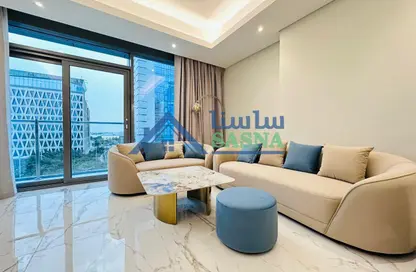 شقة - غرفة نوم - 2 حمامات للايجار في برج مارينا 23 - منطقة المارينا - الوسيل