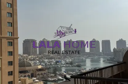 Apartment - 1 Bedroom - 2 Bathrooms for rent in Tower 13 - Porto Arabia - The Pearl Island - Doha Apartment - 1 Bedroom - 2 Bathrooms for rent in Tower 13 - Porto Arabia - The Pearl Island - Doha