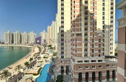 Apartment - 2 Bedrooms - 4 Bathrooms for rent in Viva West - Viva Bahriyah - The Pearl Island - Doha