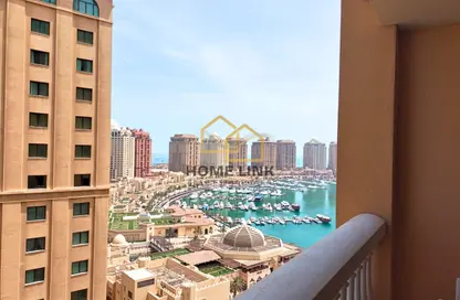 Apartment - 1 Bedroom - 2 Bathrooms for rent in West Porto Drive - Porto Arabia - The Pearl Island - Doha