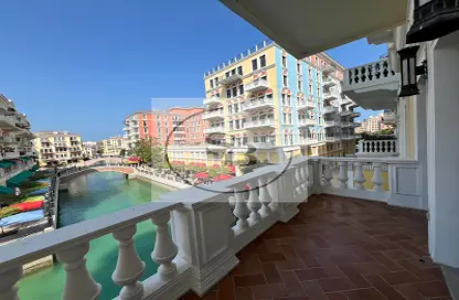 Balcony image for: Apartment - 1 Bedroom - 2 Bathrooms for rent in Carnaval - Qanat Quartier - The Pearl Island - Doha, Image 1