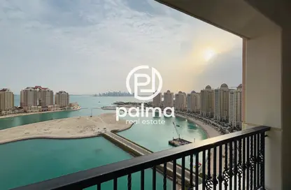 Apartment - Studio - 1 Bathroom for rent in Viva West - Viva Bahriyah - The Pearl Island - Doha
