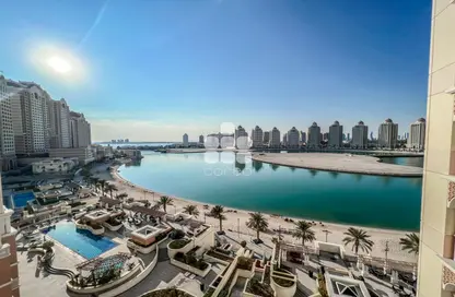 Water View image for: Apartment - 1 Bedroom - 1 Bathroom for rent in Viva West - Viva Bahriyah - The Pearl Island - Doha, Image 1