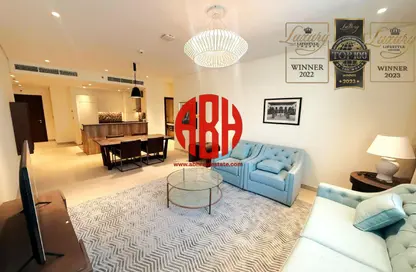 Apartment - 2 Bedrooms - 4 Bathrooms for rent in Marina Tower 02 - Marina District - Lusail