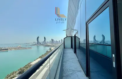 Apartment - 2 Bedrooms - 4 Bathrooms for rent in Marina Tower 02 - Marina District - Lusail