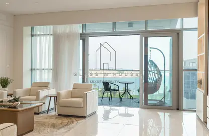 Living / Dining Room image for: Apartment - 3 Bedrooms - 5 Bathrooms for rent in Waterfront Residential - The Waterfront - Lusail, Image 1