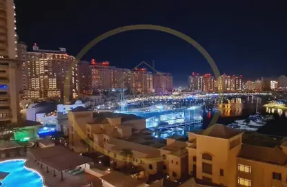 Apartment - 2 Bedrooms - 3 Bathrooms for sale in Tower 8 - Porto Arabia - The Pearl Island - Doha