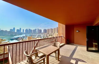 Apartment - 2 Bedrooms - 2 Bathrooms for rent in West Porto Drive - Porto Arabia - The Pearl Island - Doha