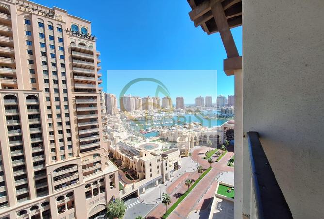 Apartment - 2 Bedrooms - 3 Bathrooms for rent in East Porto Drive - Porto Arabia - The Pearl Island - Doha