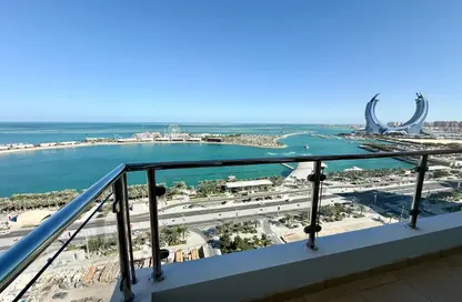 Apartment - 2 Bedrooms - 2 Bathrooms for rent in Lusail Marina Heights - Marina District - Lusail