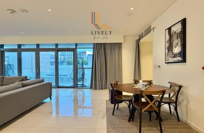 شقة - غرفة نوم - 2 حمامات للايجار في برج سيف لوسيل 1 - سيف لوسيل - مدينة اللسيل - الوسيل