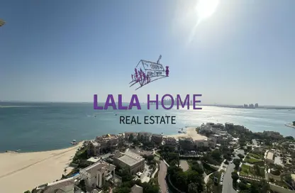 شقة - 2 غرف نوم - 5 حمامات للايجار في فيفا غرب - فيفا بحرية - جزيرة اللؤلؤة - الدوحة