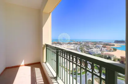 Balcony image for: Apartment - 1 Bathroom for rent in Viva West - Viva Bahriyah - The Pearl Island - Doha, Image 1