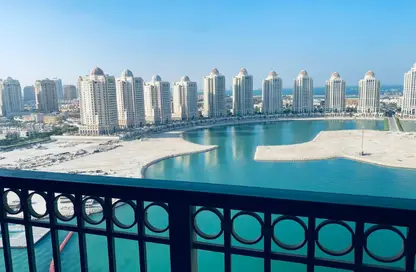 شقة - غرفة نوم - 2 حمامات للايجار في فيفا غرب - فيفا بحرية - جزيرة اللؤلؤة - الدوحة