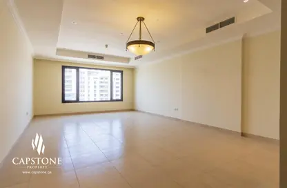 Empty Room image for: Apartment - 1 Bedroom - 2 Bathrooms for rent in Marina Gate - Porto Arabia - The Pearl Island - Doha, Image 1