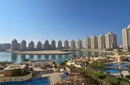 شقة - غرفة نوم - 2 حمامات للايجار في طريق بورتو الغربي - بورتو أرابيا - جزيرة اللؤلؤة - الدوحة