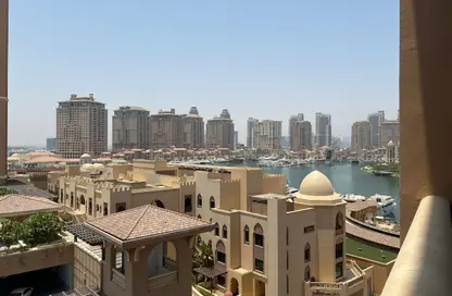 شقة - غرفة نوم - 2 حمامات للايجار في طريق بورتو الغربي - بورتو أرابيا - جزيرة اللؤلؤة - الدوحة