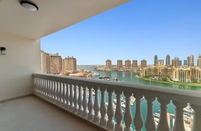 Apartment - 1 Bedroom - 2 Bathrooms for rent in Tower 23 - Porto Arabia - The Pearl Island - Doha