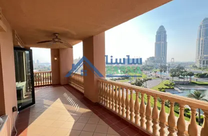 شقة - غرفة نوم - 2 حمامات للايجار في طريق بورتو الغربي - بورتو أرابيا - جزيرة اللؤلؤة - الدوحة