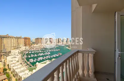 Apartment - 2 Bedrooms - 3 Bathrooms for rent in West Porto Drive - Porto Arabia - The Pearl Island - Doha