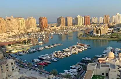 Water View image for: Apartment - 4 Bedrooms - 4 Bathrooms for rent in Tower 7 (Ferrari Tower) - Porto Arabia - The Pearl Island - Doha, Image 1