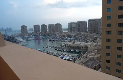 Apartment - 1 Bedroom - 2 Bathrooms for rent in West Porto Drive - Porto Arabia - The Pearl Island - Doha