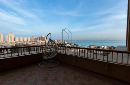 Terrace image for: Apartment - 1 Bedroom - 2 Bathrooms for sale in West Porto Drive - Porto Arabia - The Pearl Island - Doha, Image 1