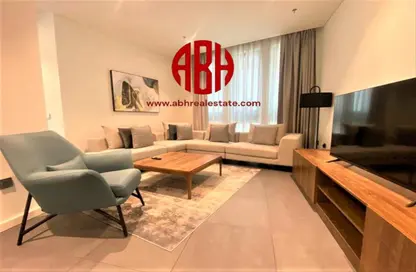 Living Room image for: Apartment - 3 Bedrooms - 4 Bathrooms for rent in Wadi 2 - Wadi - Msheireb Downtown Doha - Doha, Image 1