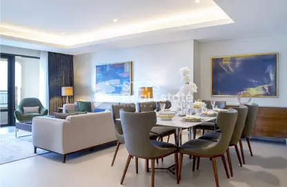 شقة - 3 غرف نوم - 4 حمامات للايجار في برج رقم 1 - منطقة الأبراج - جزيرة اللؤلؤة - الدوحة