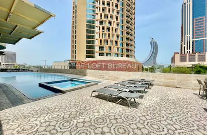 Apartment - 2 Bedrooms - 2 Bathrooms for rent in Y Tower - Marina District - Lusail