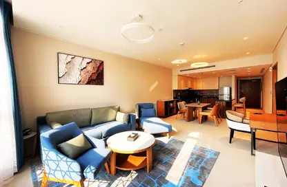 شقة - غرفة نوم - 2 حمامات للايجار في البلاج الجنوبي - البلاج - جزيرة اللؤلؤة - الدوحة