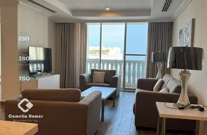 شقة - غرفة نوم - 3 حمامات للايجار في فيفا غرب - فيفا بحرية - جزيرة اللؤلؤة - الدوحة