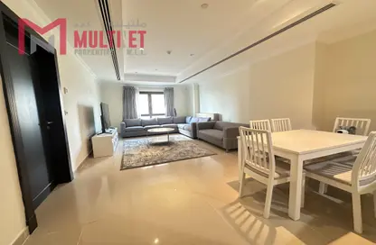 شقة - غرفة نوم - 2 حمامات للايجار في طريق بورتو الشرقي - بورتو أرابيا - جزيرة اللؤلؤة - الدوحة