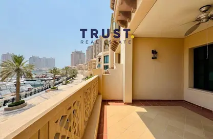 Apartment - 2 Bedrooms - 3 Bathrooms for rent in Porto Arabia Townhouses - Porto Arabia - The Pearl Island - Doha