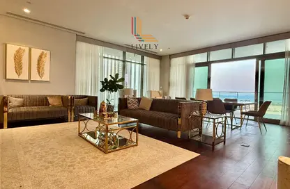 Apartment - 3 Bedrooms - 5 Bathrooms for rent in Seef Lusail Tower 1 - Seef Lusail - Lusail City - Lusail