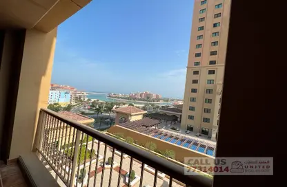 Balcony image for: Apartment - 1 Bathroom for rent in Tower 13 - Porto Arabia - The Pearl Island - Doha, Image 1