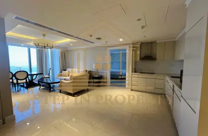 شقق فندقية - غرفة نوم - 2 حمامات للايجار في برج وست باي - الخليج الجنوبي - الخليج الغربي - الدوحة