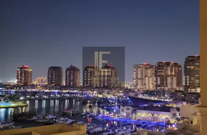 شقة - غرفة نوم - 2 حمامات للايجار في طريق بورتو الشرقي - بورتو أرابيا - جزيرة اللؤلؤة - الدوحة