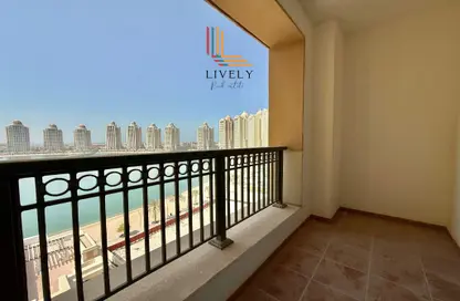 Apartment - 1 Bedroom - 2 Bathrooms for rent in Viva West - Viva Bahriyah - The Pearl Island - Doha